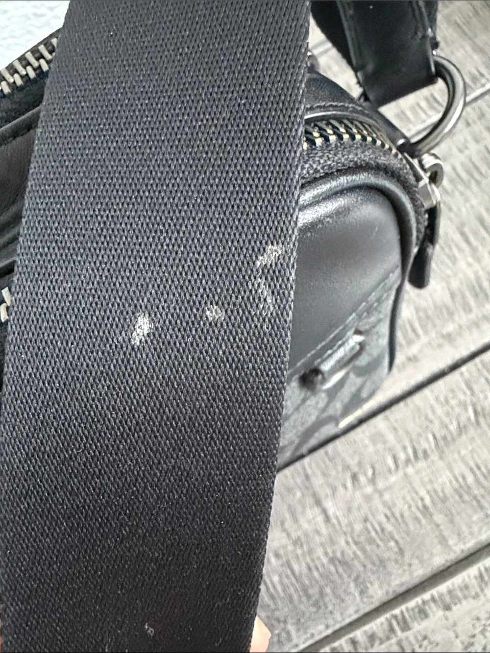 Coach Graham Black Signature Crossbody Bag